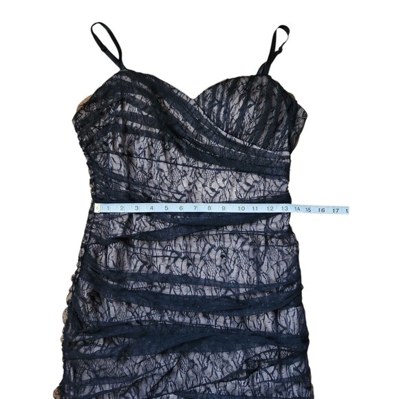 Max And Cleo Whimsigoth Lace Fairy Grunge Mini Dress Womens Size 10 Black Hoco - Picture 7 of 8